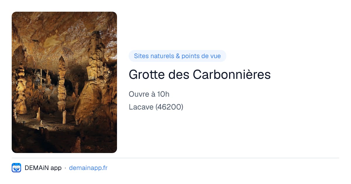 Grotte des Carbonnières — Lacave