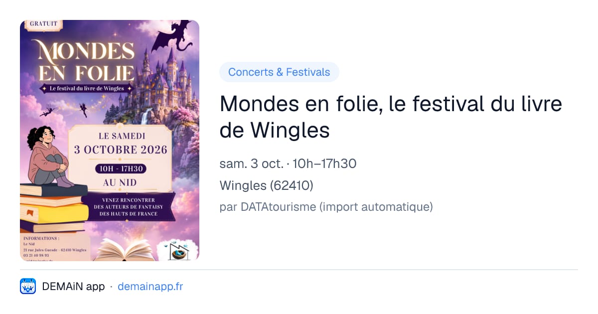 Mondes en folie, le festival du livre de Wingles — Wingles