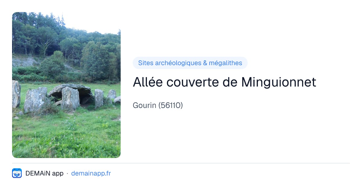 Allée couverte de Minguionnet — Gourin