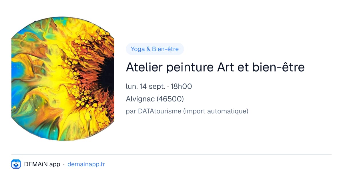 Atelier peinture Art et bien-être — Alvignac