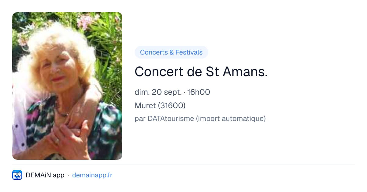 Concert de St Amans. — Muret
