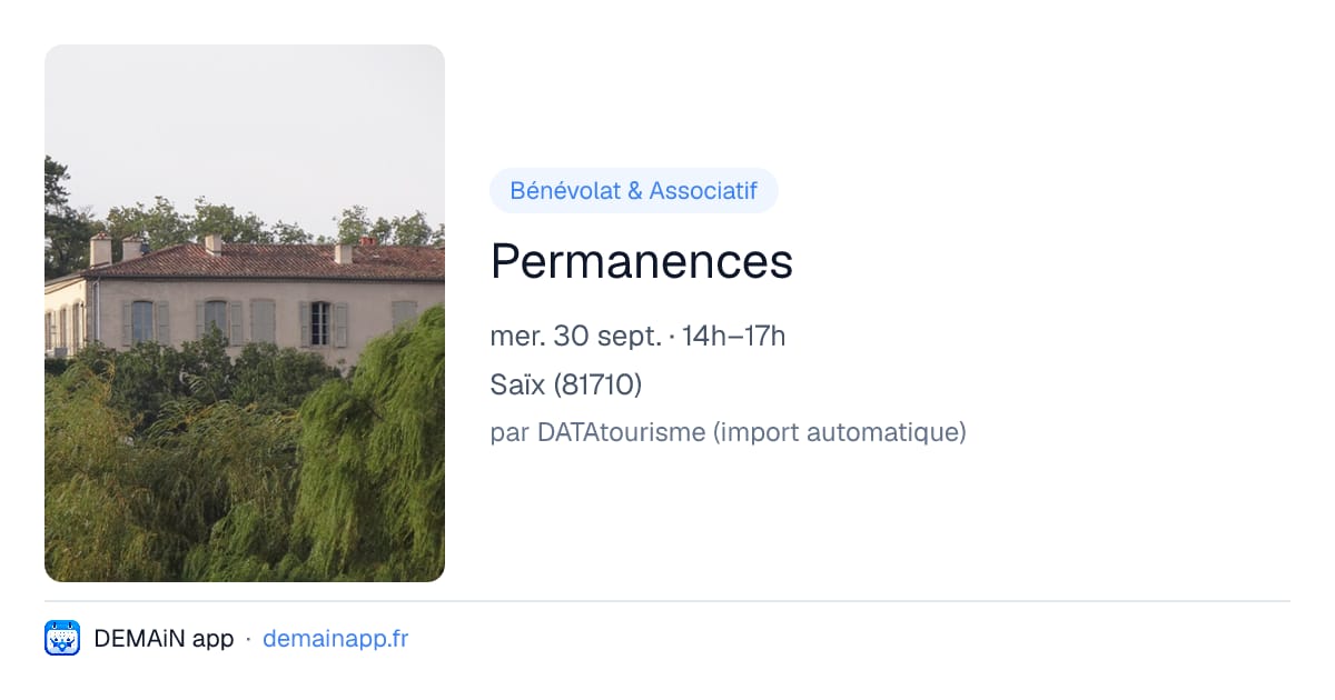 Permanences — Saïx