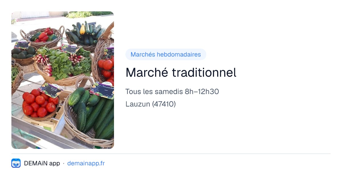 Marché traditionnel — Lauzun