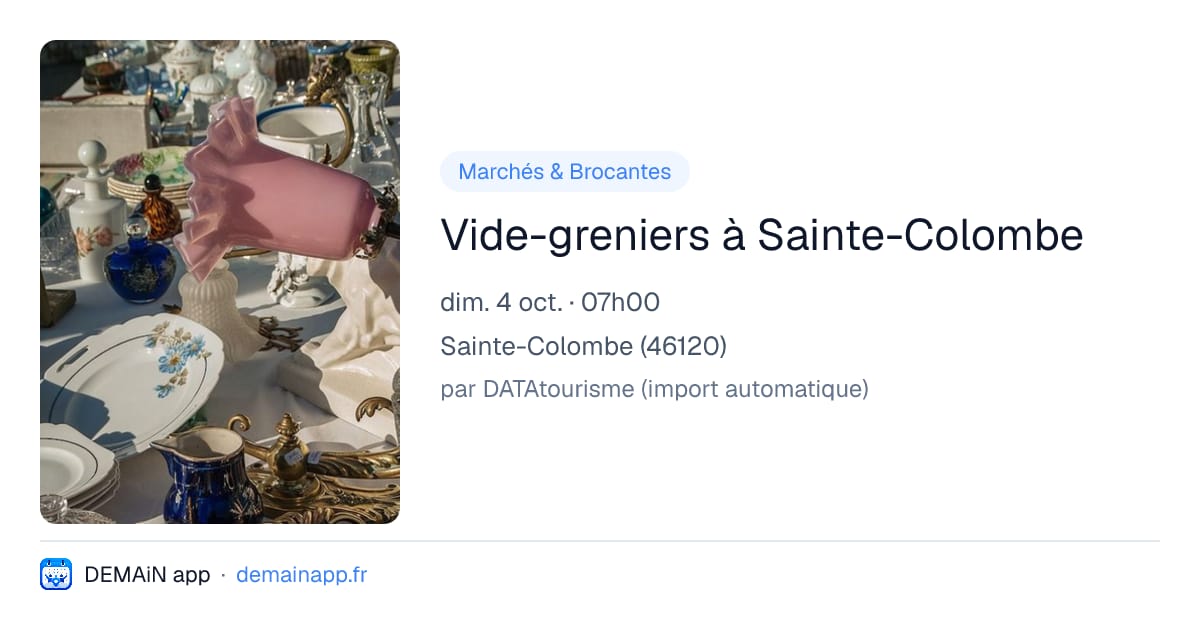 Vide-greniers à Sainte-Colombe — Sainte-Colombe