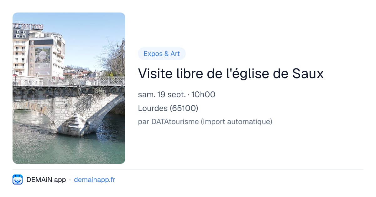 Visite libre de l'église de Saux — Lourdes