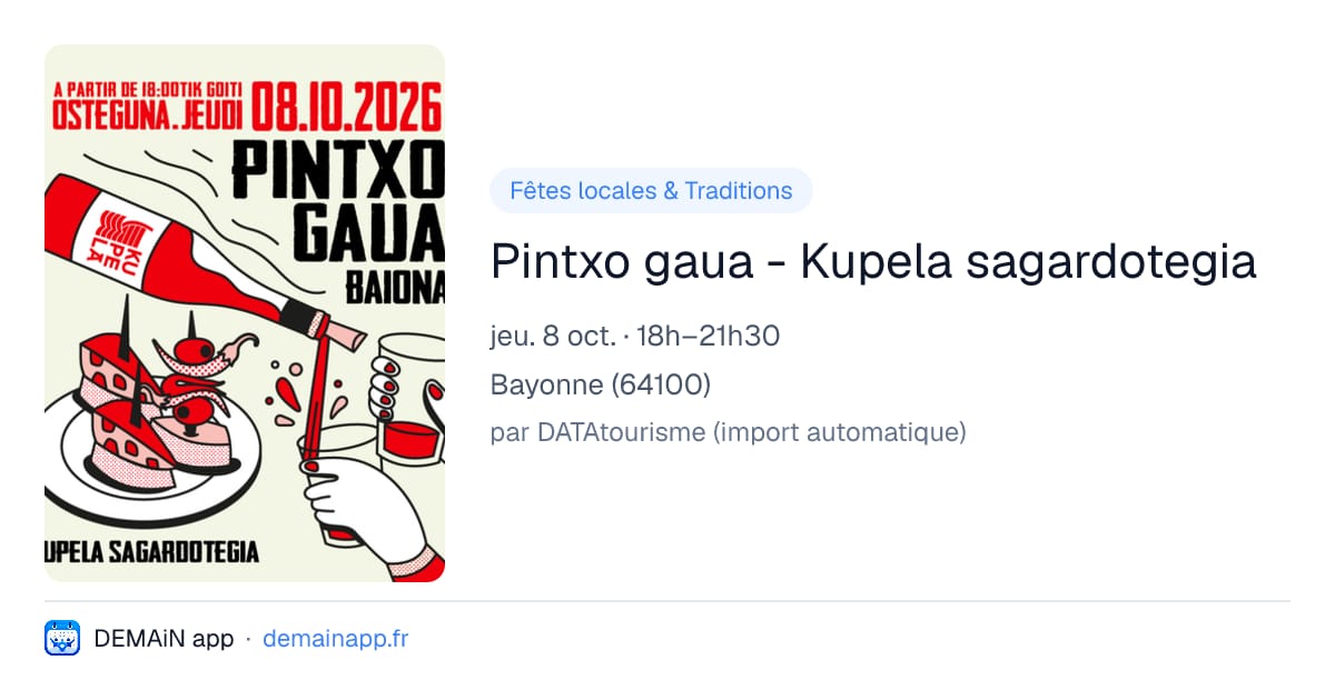 Pintxo gaua - Kupela sagardotegia — Bayonne