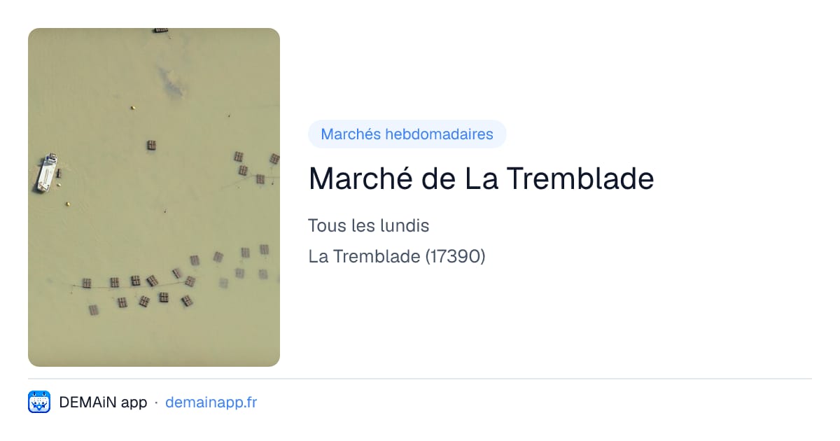 Marché de La Tremblade — La Tremblade