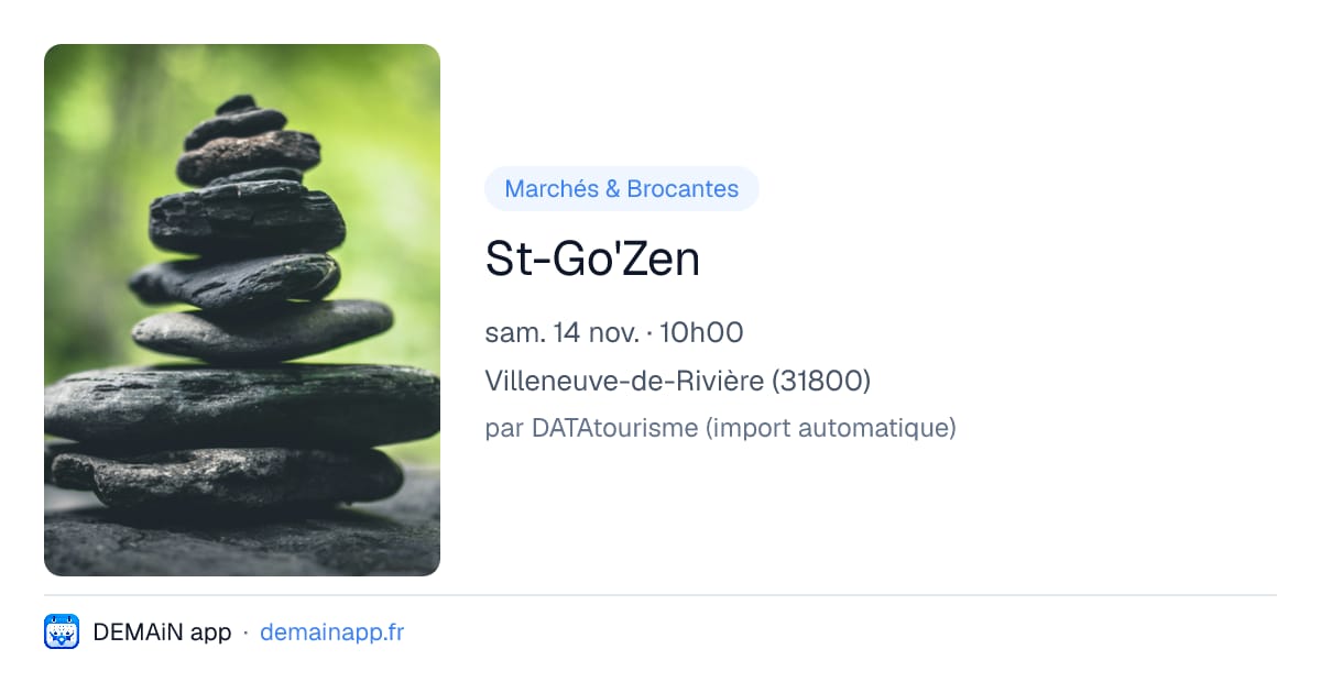 St-Go'Zen — Villeneuve-de-Rivière