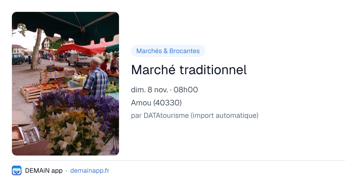 Marché traditionnel — Amou