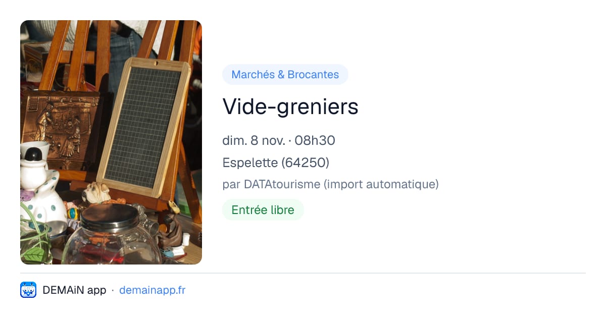 Vide-greniers — Espelette
