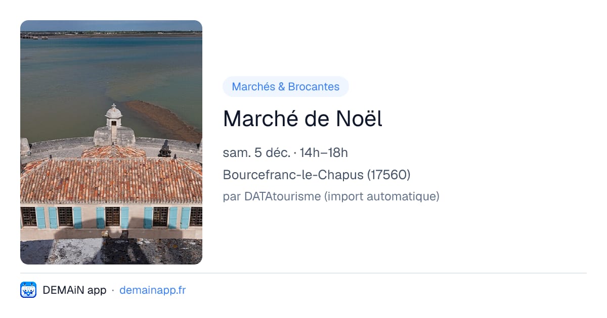 Marché de Noël — Bourcefranc-le-Chapus