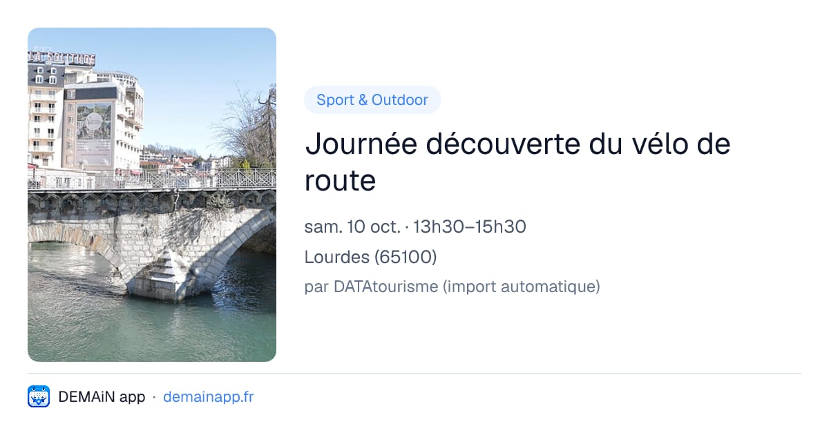 Journée découverte du vélo de route — Lourdes