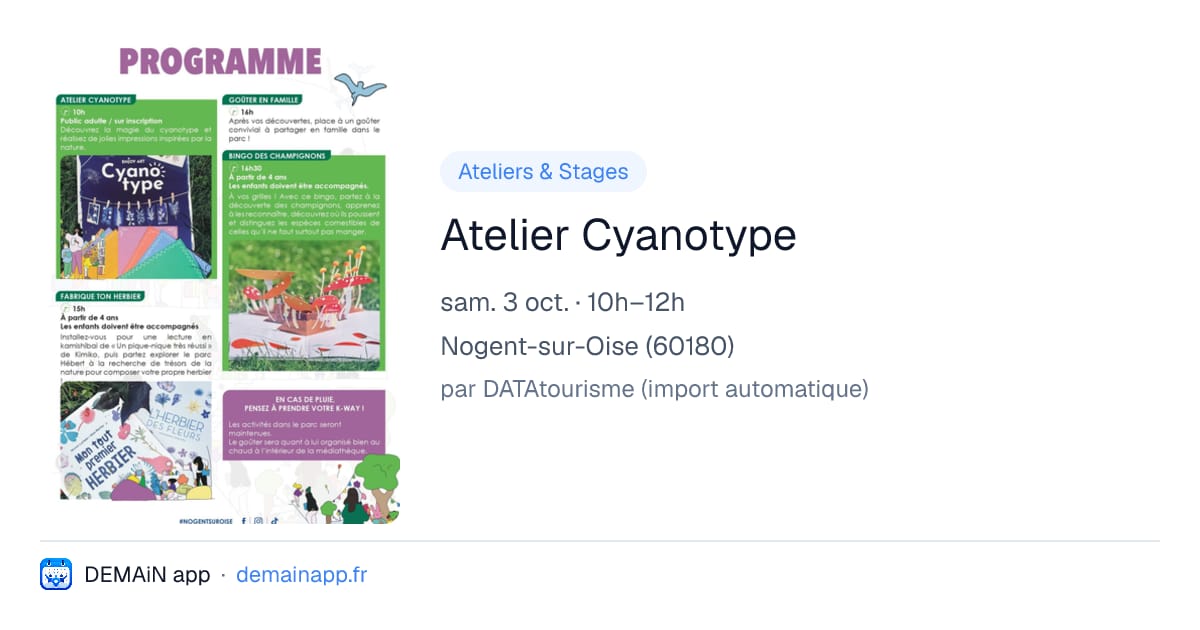Atelier Cyanotype — Nogent-sur-Oise