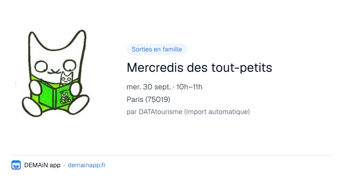 Mercredis des tout-petits — Paris