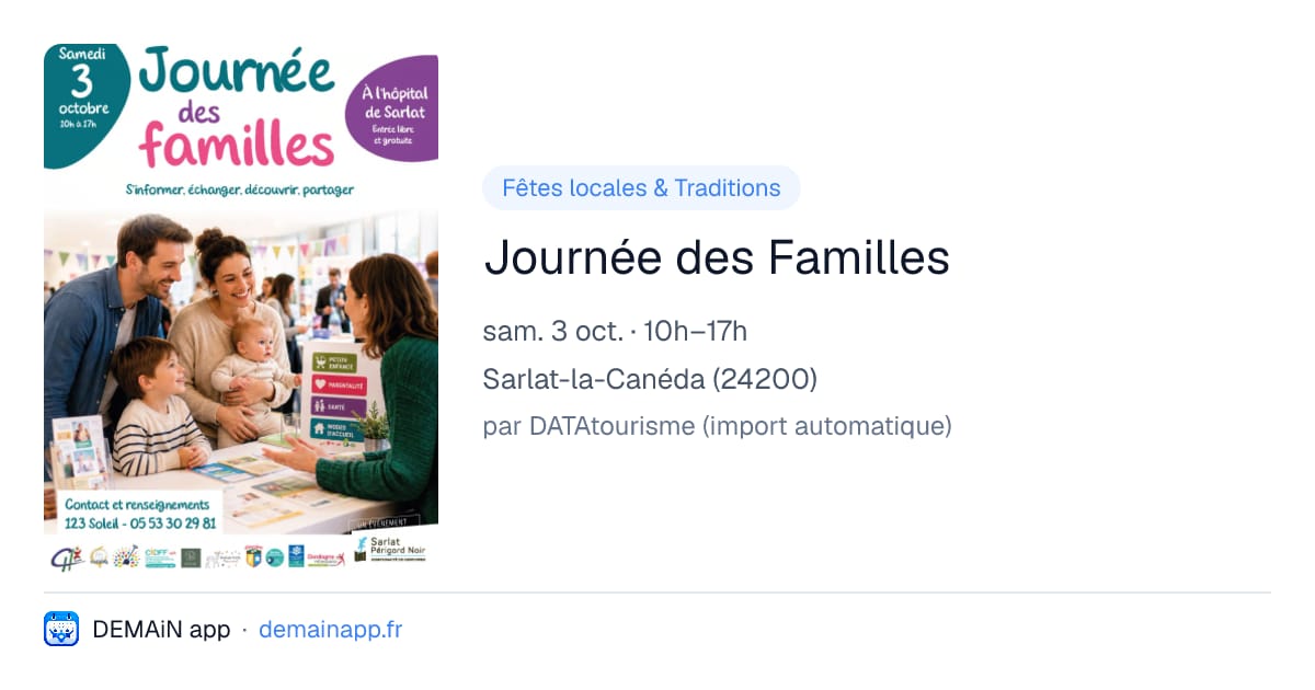 Journée des Familles — Sarlat-la-Canéda