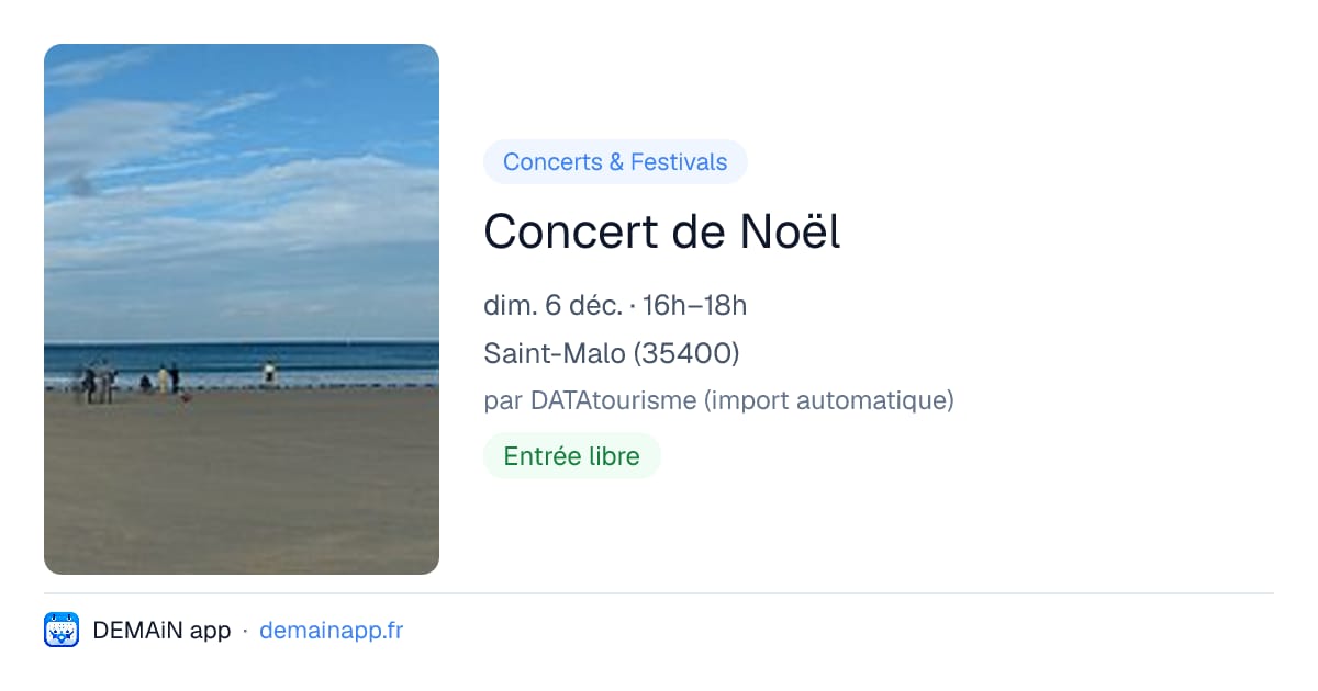 Concert de Noël — Saint-Malo