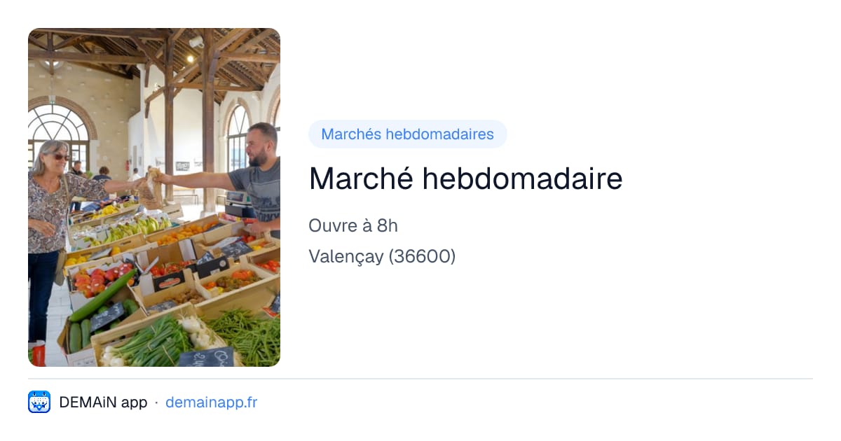 Marché hebdomadaire — Valençay