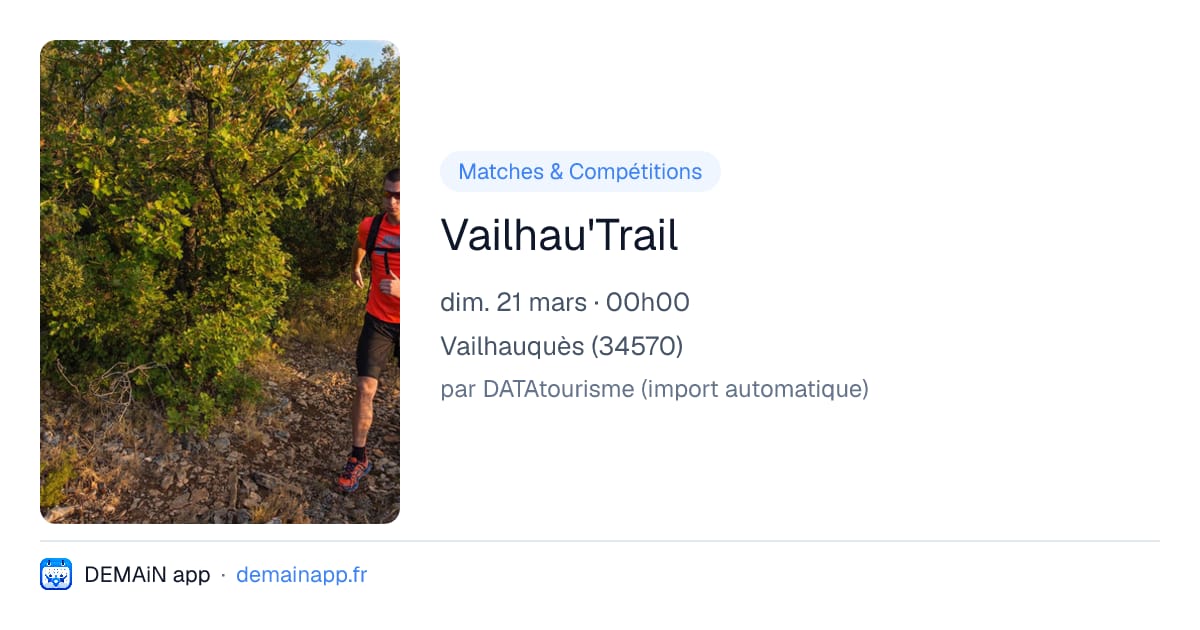 Vailhau'Trail — Vailhauquès