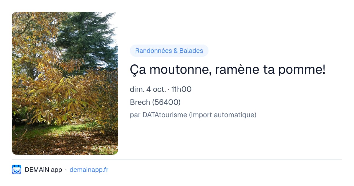Ça moutonne, ramène ta pomme! — Brech