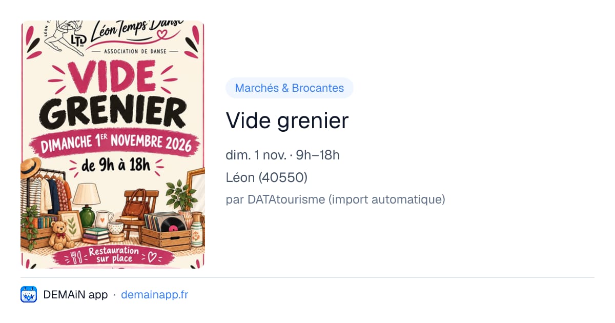 Vide grenier — Léon