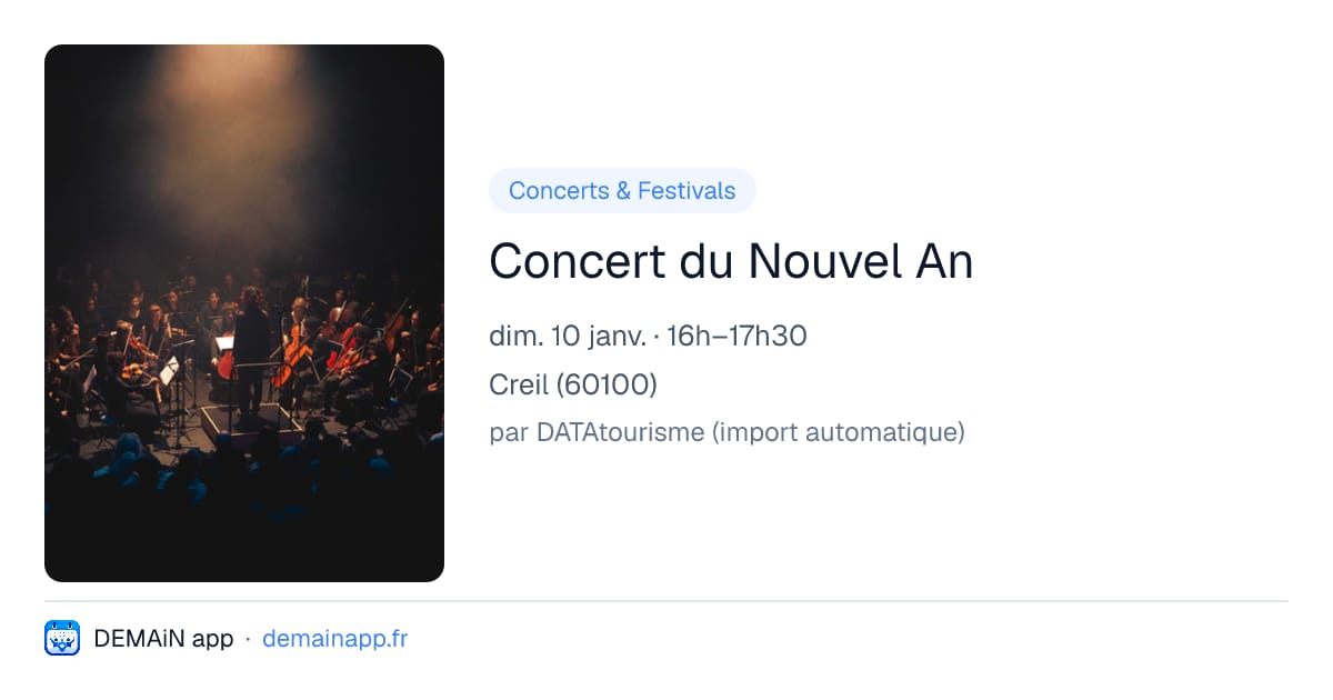Concert du Nouvel An — Creil