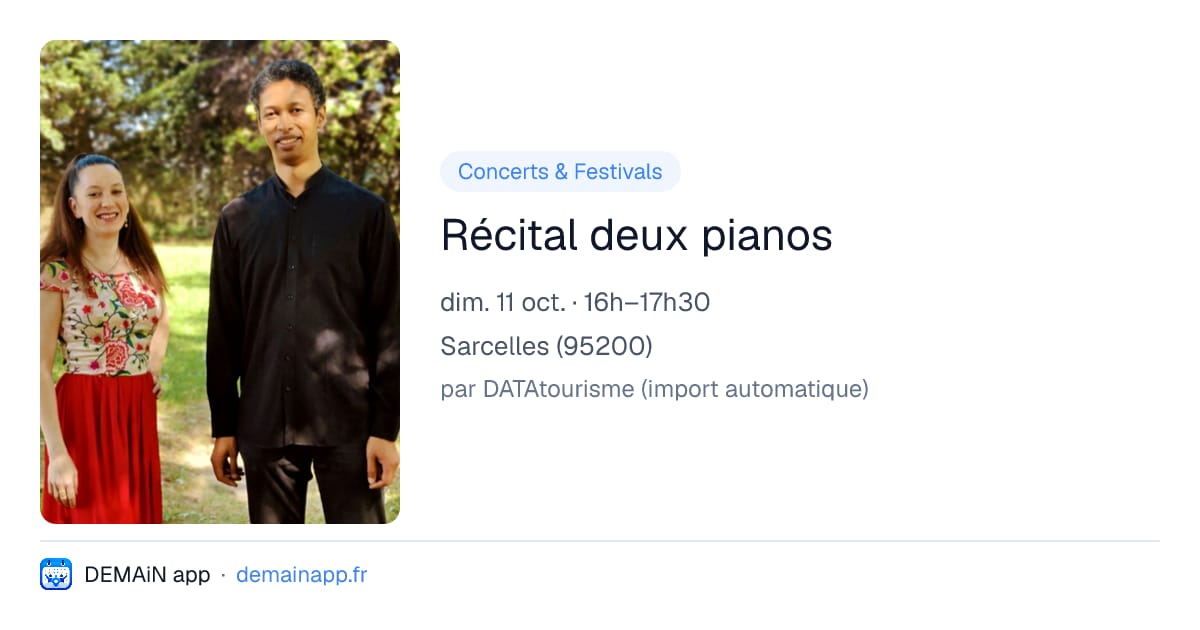 Récital deux pianos — Sarcelles