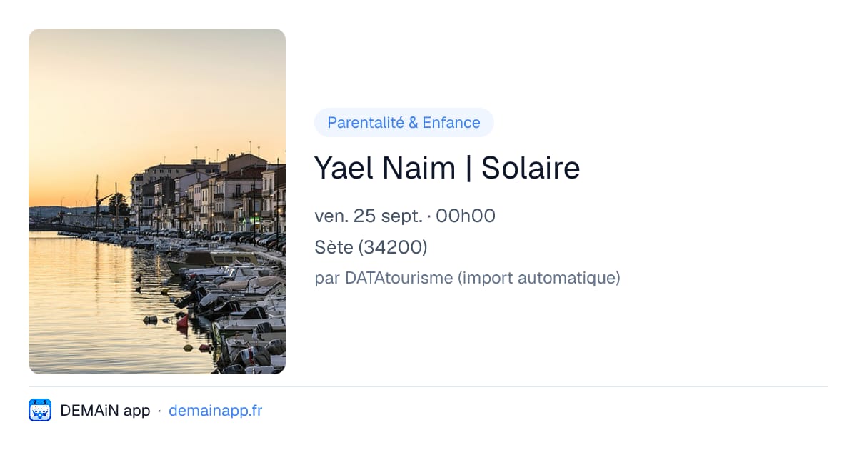 Yael Naim | Solaire — Sète