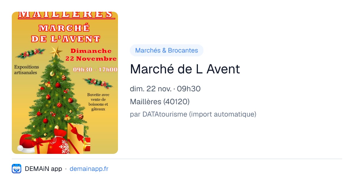 Marché de L Avent — Maillères
