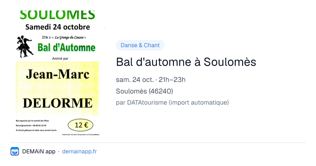 Bal d'automne à Soulomès — Soulomès