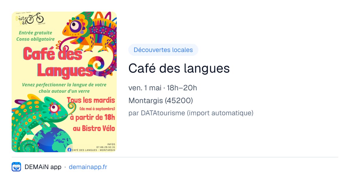 Café des langues — Montargis