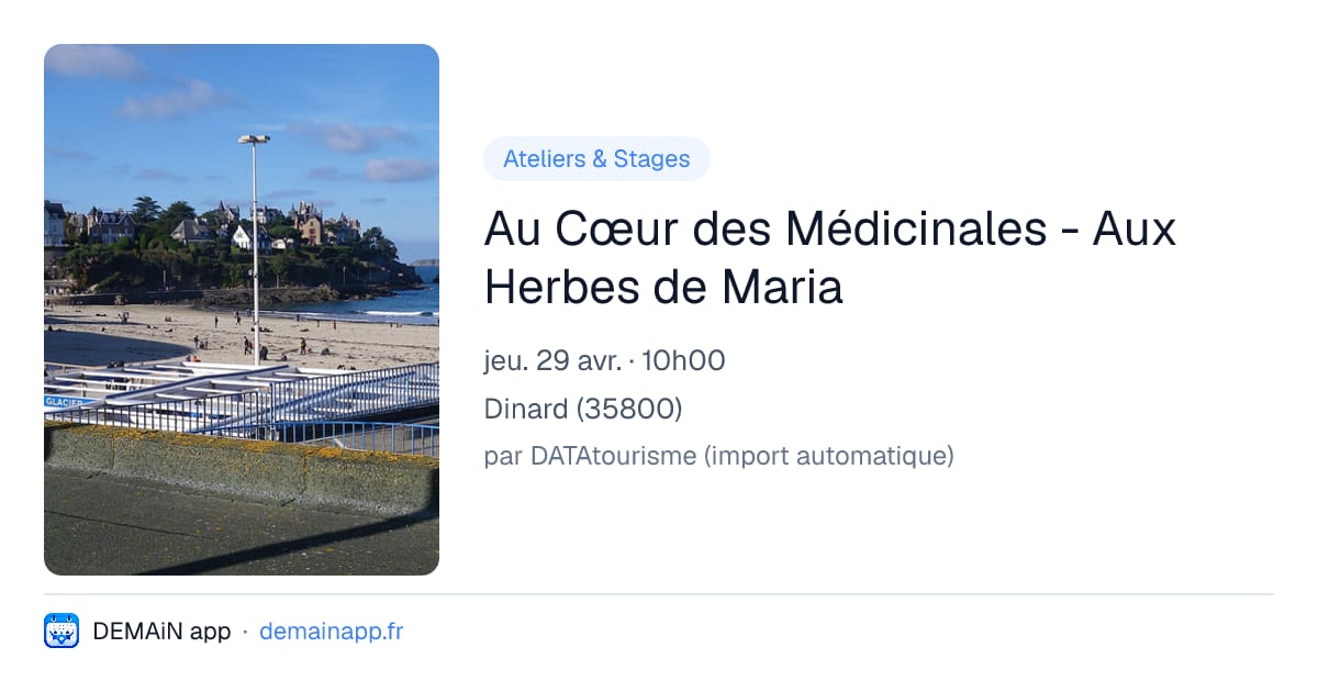 Au Cœur des Médicinales - Aux Herbes de Maria — Dinard