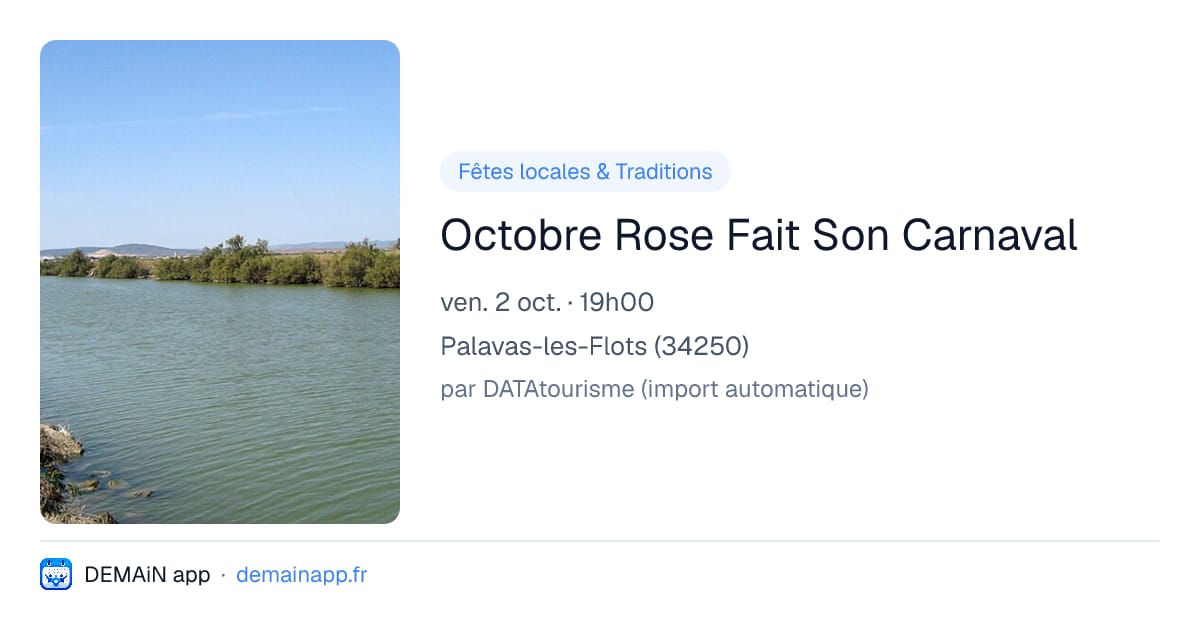 Octobre Rose Fait Son Carnaval — Palavas-les-Flots