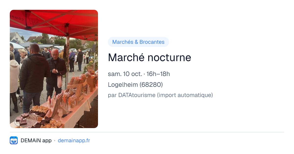 Marché nocturne — Logelheim