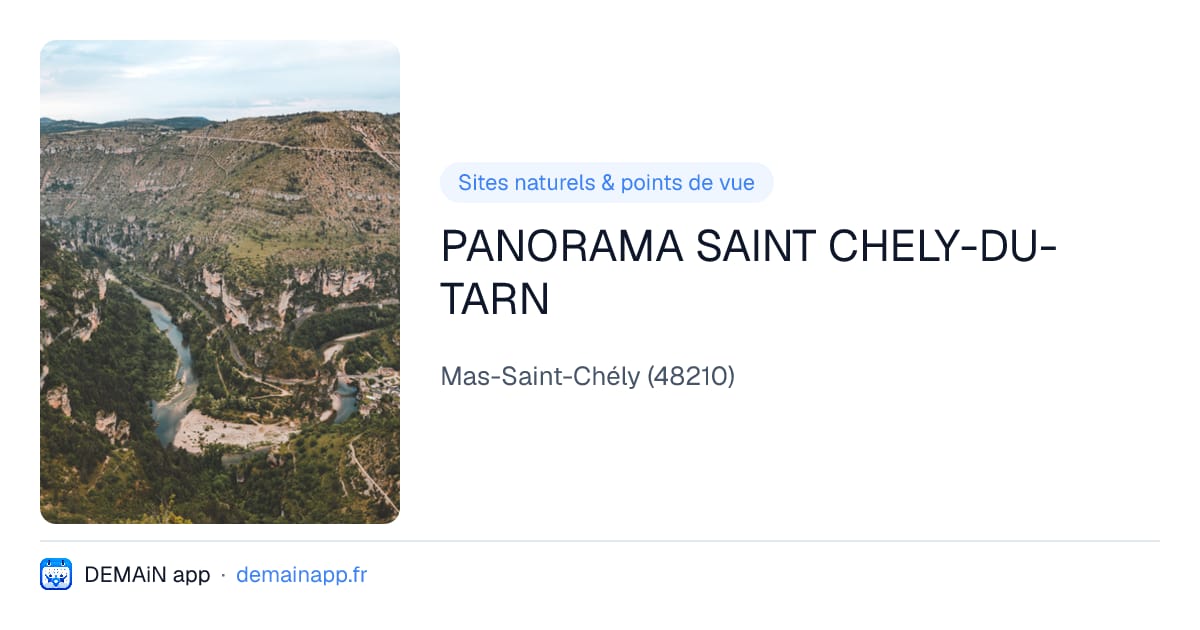 PANORAMA SAINT CHELY-DU-TARN — Mas-Saint-Chély
