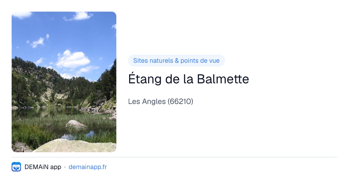 Étang de la Balmette — Les Angles