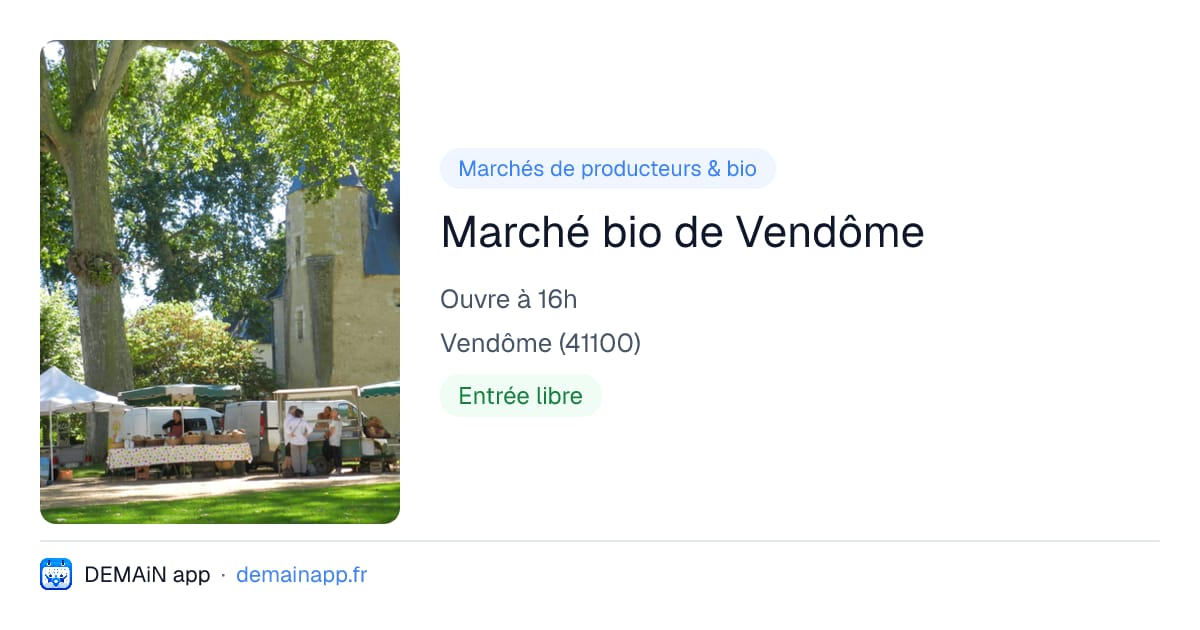 Marché bio de Vendôme — Vendôme