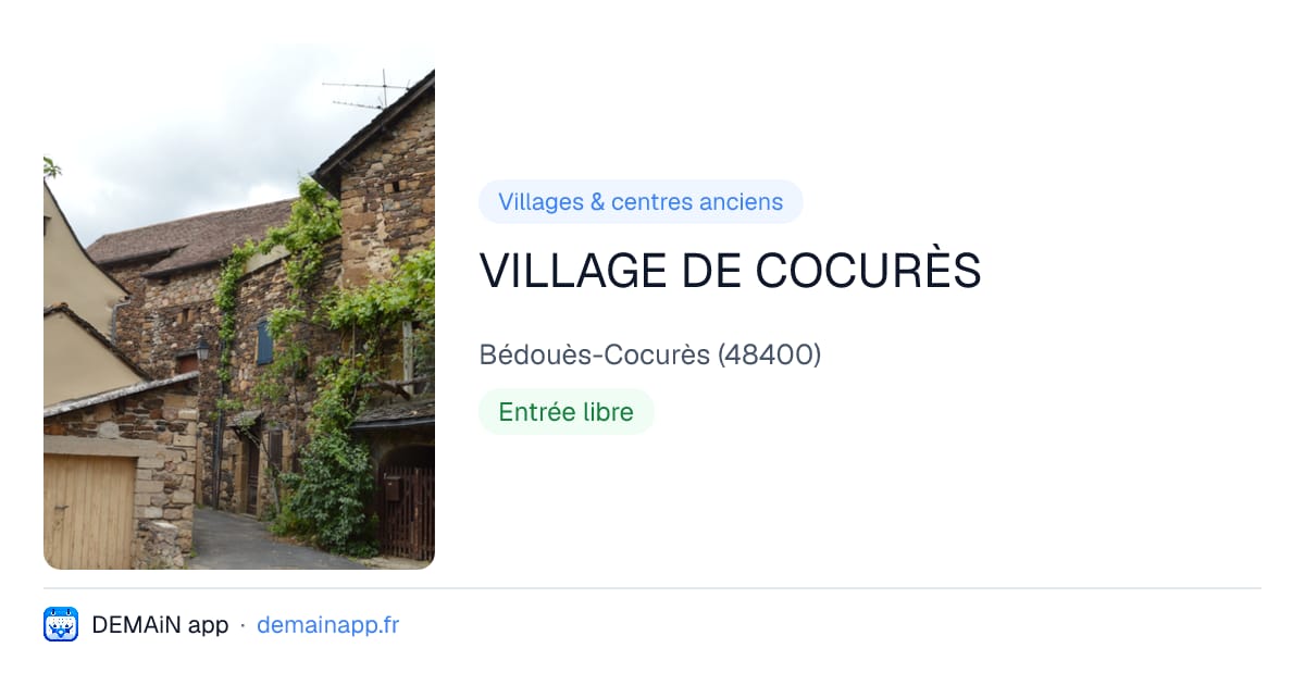 VILLAGE DE COCURÈS — Bédouès-Cocurès
