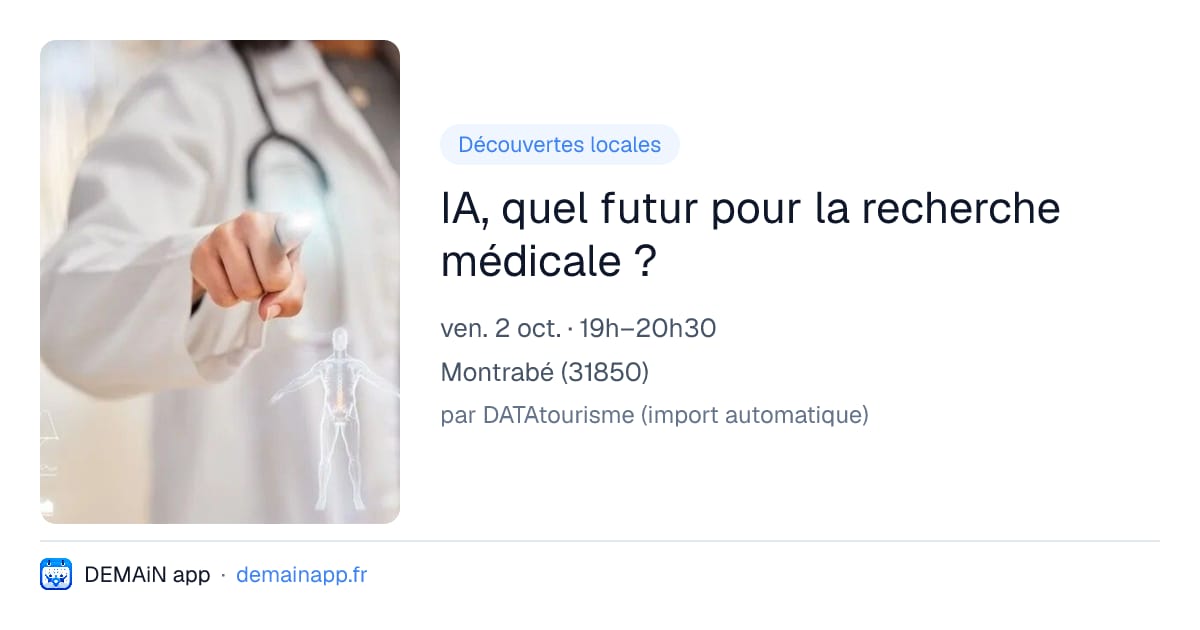 IA, quel futur pour la recherche médicale ? — Montrabé