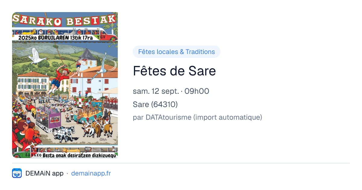 Fêtes de Sare — Sare