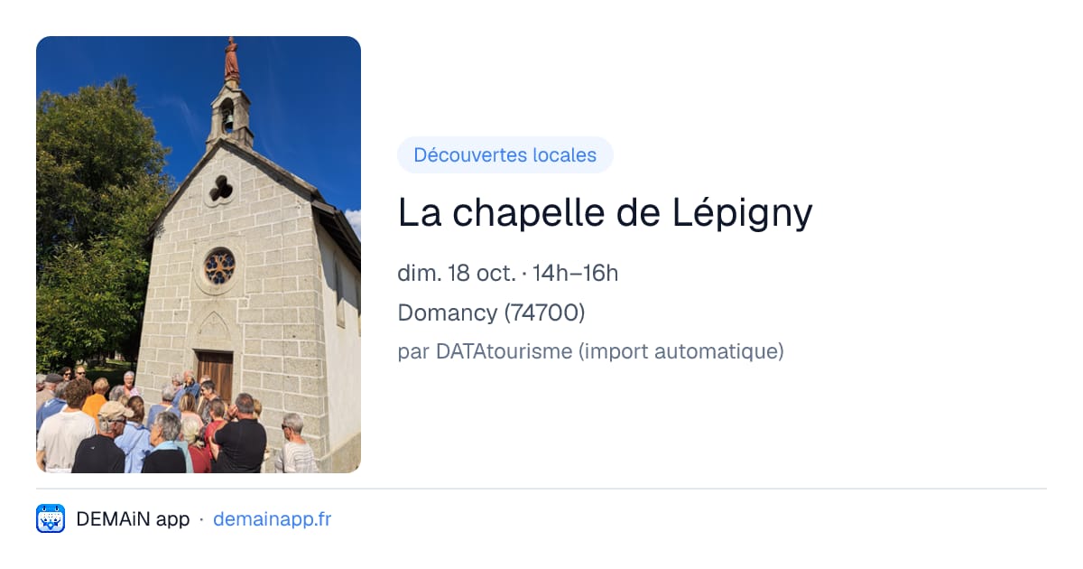 La chapelle de Lépigny — Domancy