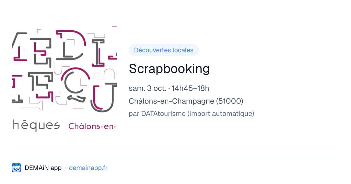 Scrapbooking — Châlons-en-Champagne
