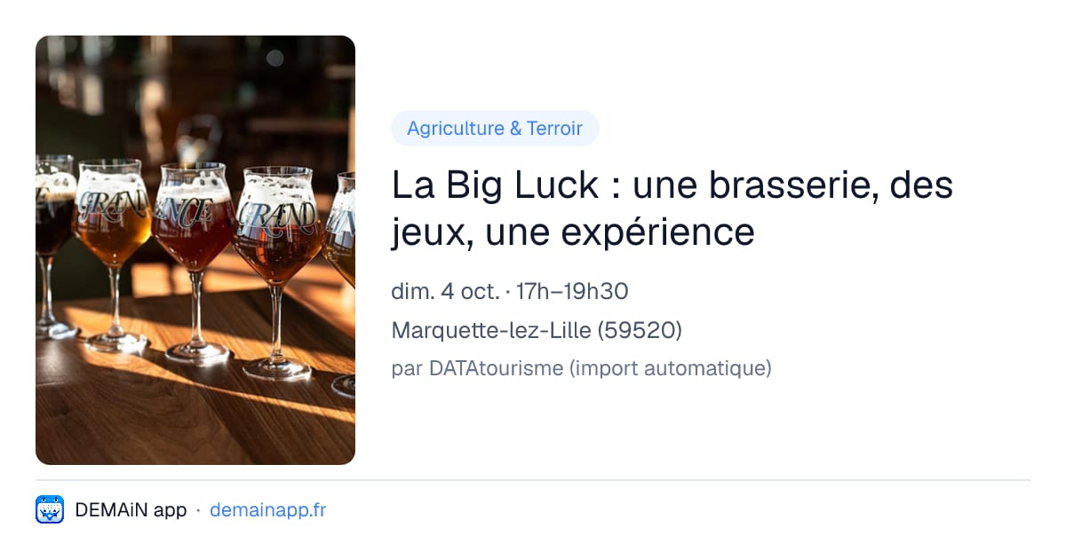 La Big Luck : une brasserie, des jeux, une expérience — Marquette-lez-Lille