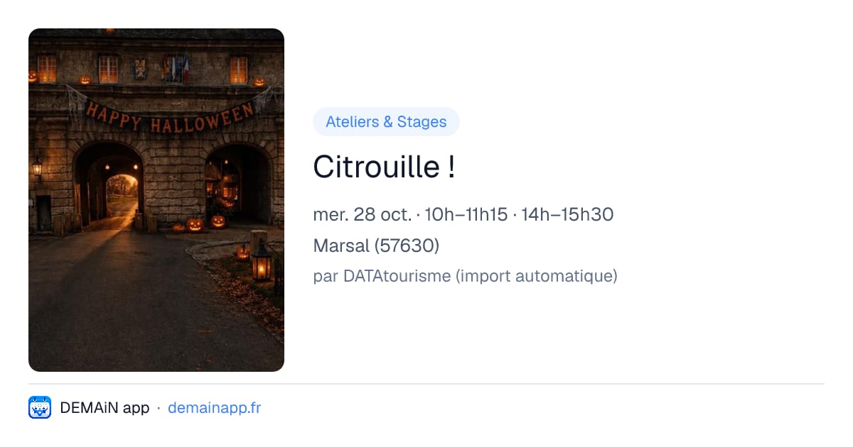 Citrouille ! — Marsal