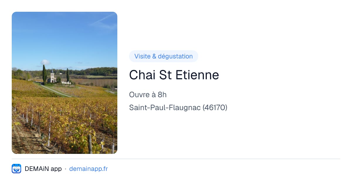 Chai St Etienne — Saint-Paul-Flaugnac