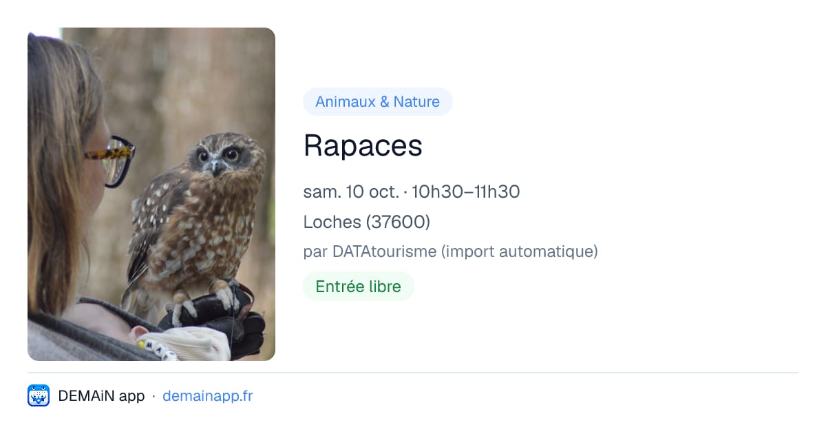 Rapaces — Loches