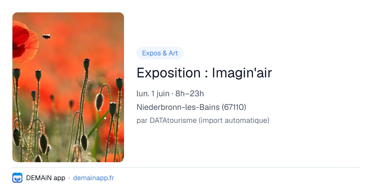 Exposition : Imagin'air — Niederbronn-les-Bains