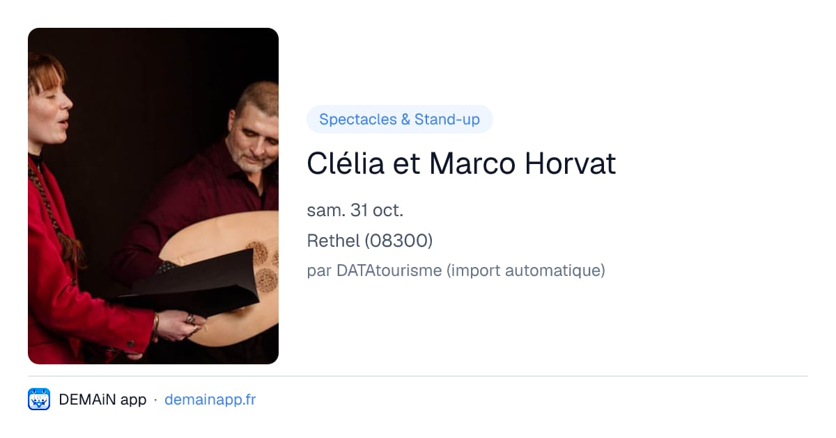 Clélia et Marco Horvat — Rethel