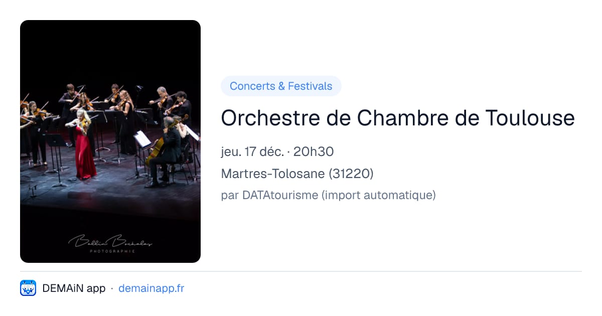 Orchestre de Chambre de Toulouse — Martres-Tolosane