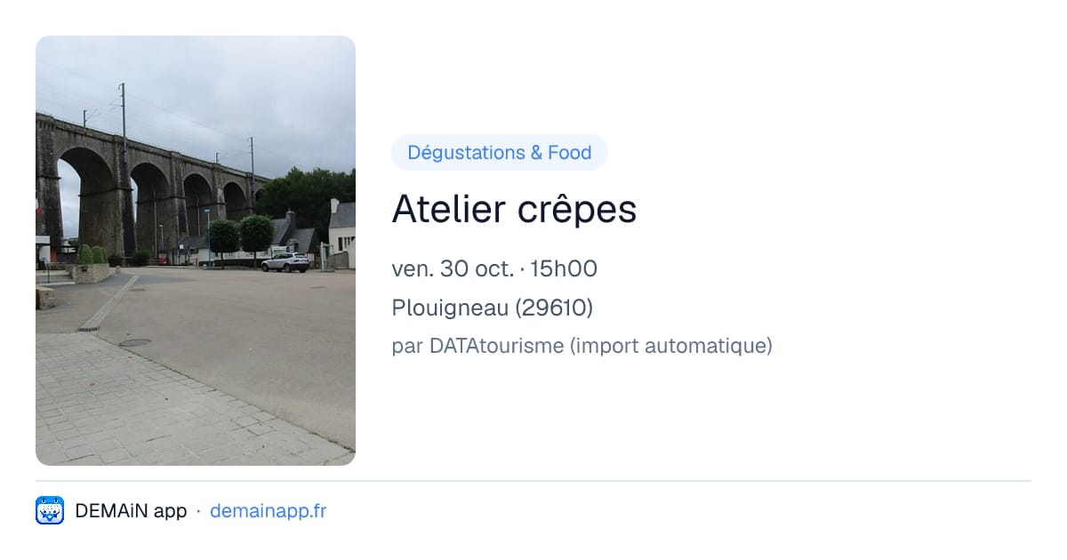 Atelier crêpes — Plouigneau