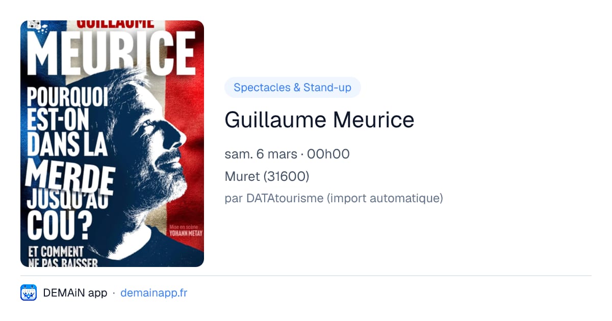 Guillaume Meurice — Muret